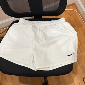 Nike White Sports Shorts